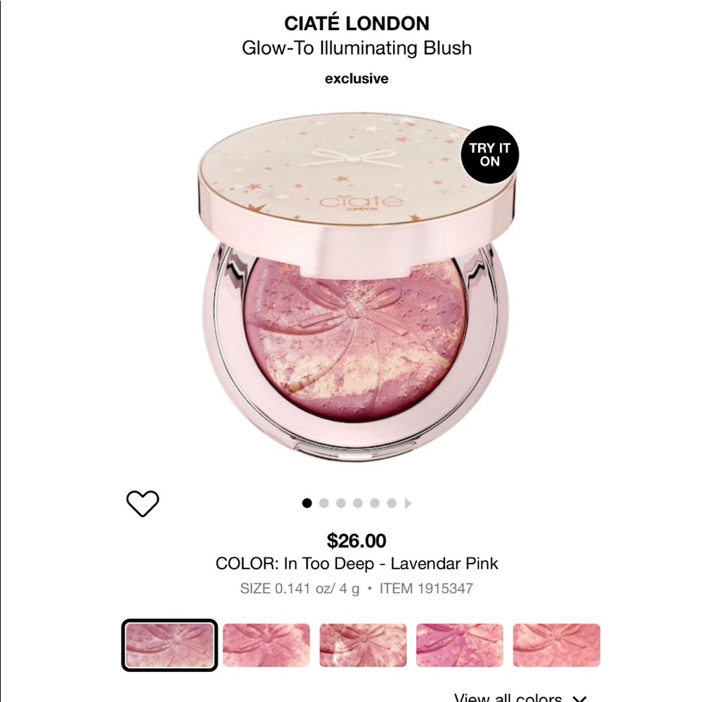 Ciate illuminating Blush In too Deep